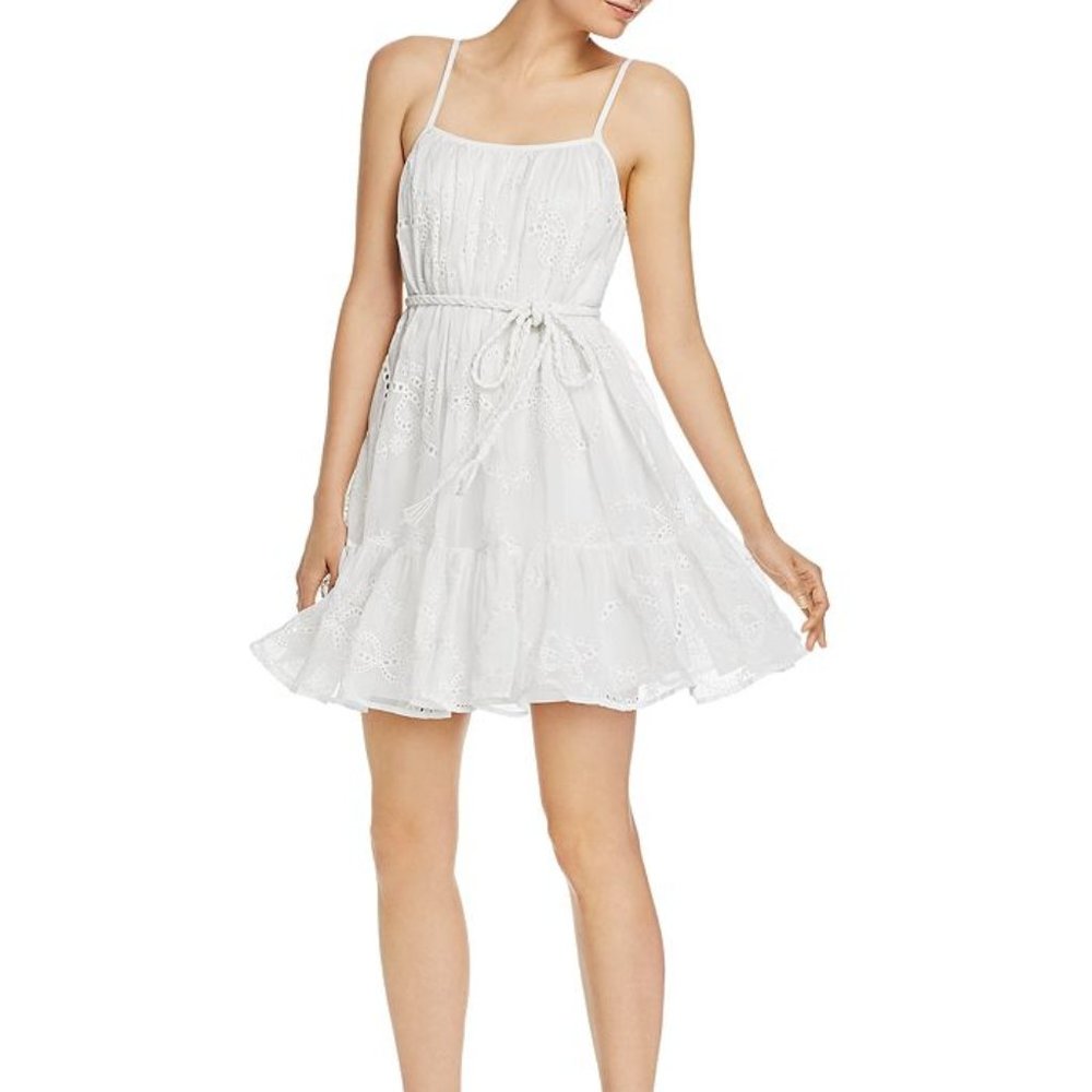 Aqua White Dress